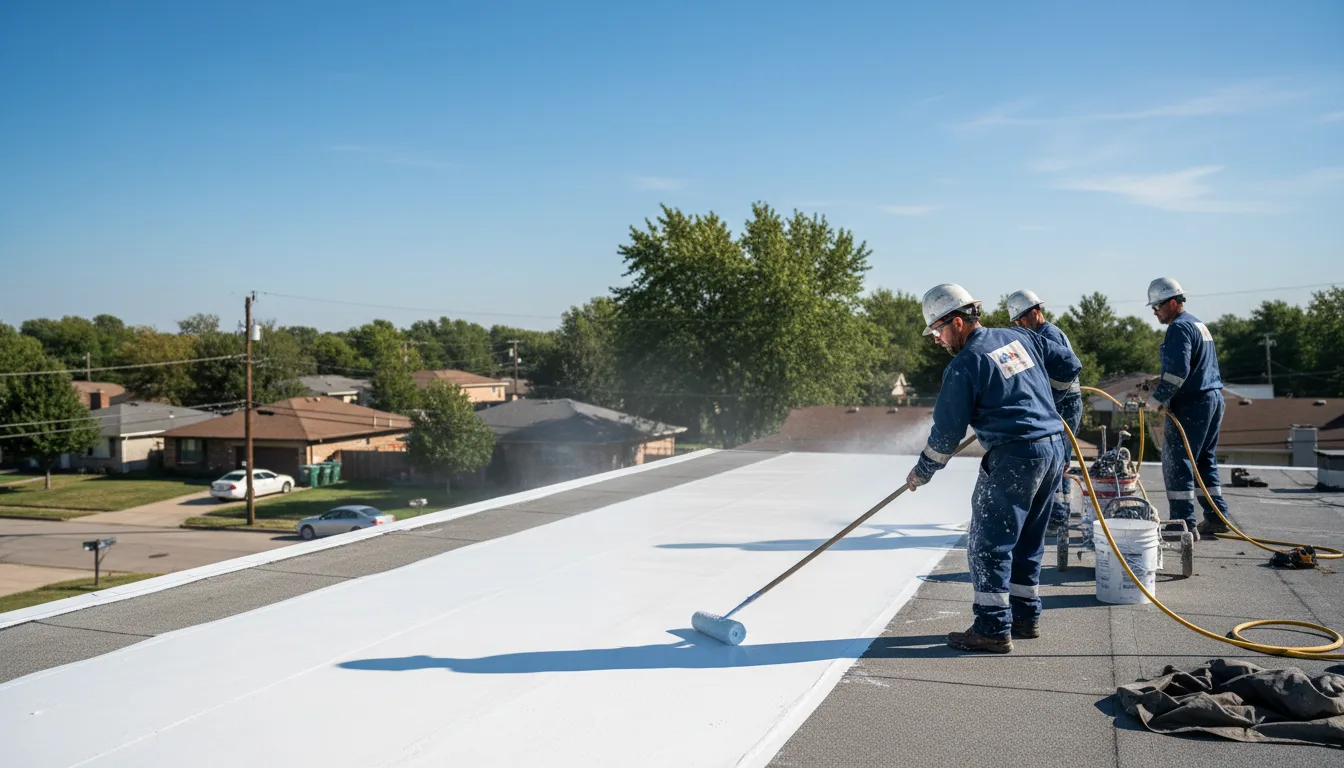 Commercial roof coating in Elberton, GA near me